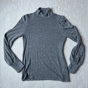 J. Crew Gray Marled Turtleneck Sweater